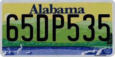 AL license plate 65DP535