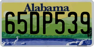 AL license plate 65DP539