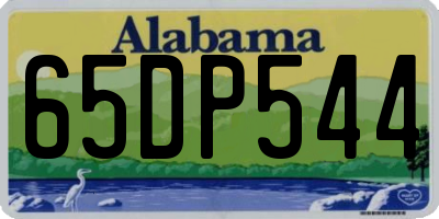 AL license plate 65DP544