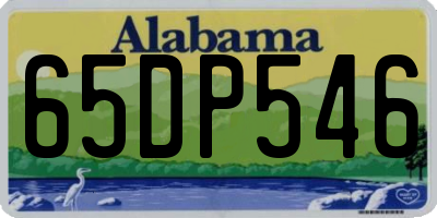 AL license plate 65DP546