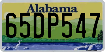 AL license plate 65DP547