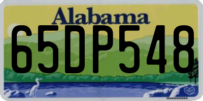 AL license plate 65DP548