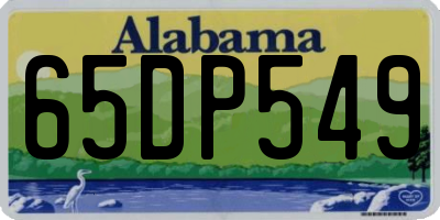 AL license plate 65DP549