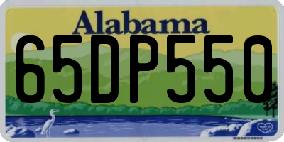 AL license plate 65DP550