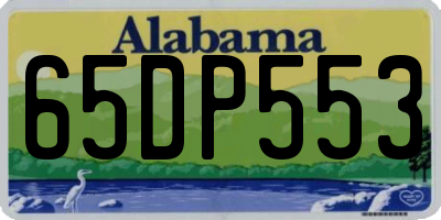 AL license plate 65DP553