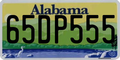 AL license plate 65DP555