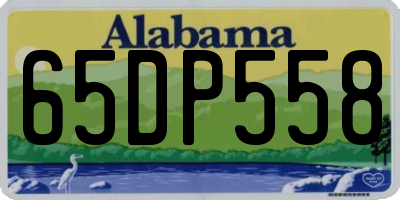 AL license plate 65DP558
