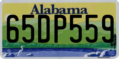 AL license plate 65DP559