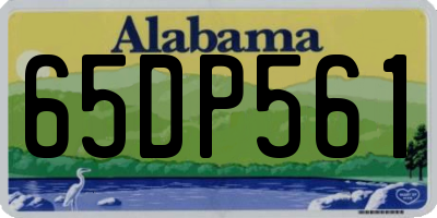 AL license plate 65DP561