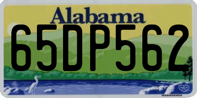 AL license plate 65DP562