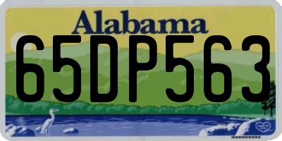 AL license plate 65DP563