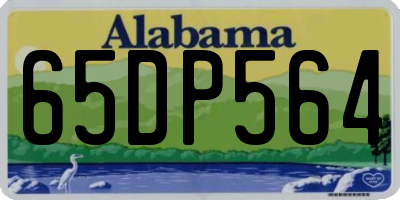 AL license plate 65DP564