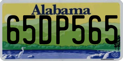 AL license plate 65DP565