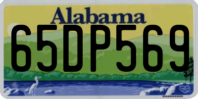 AL license plate 65DP569