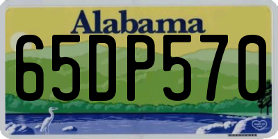 AL license plate 65DP570