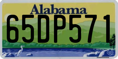 AL license plate 65DP571