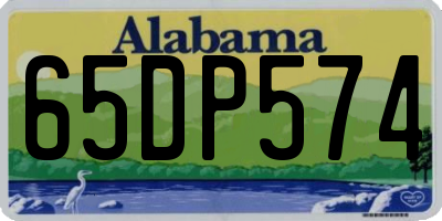 AL license plate 65DP574