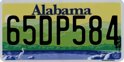 AL license plate 65DP584