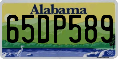 AL license plate 65DP589