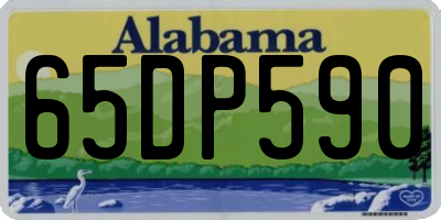 AL license plate 65DP590