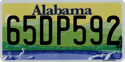 AL license plate 65DP592