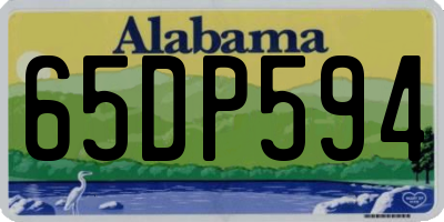 AL license plate 65DP594