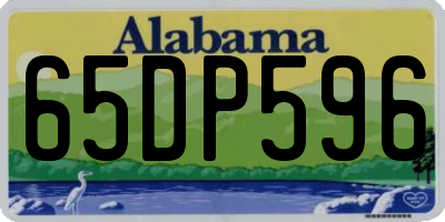 AL license plate 65DP596