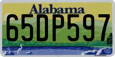 AL license plate 65DP597