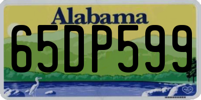 AL license plate 65DP599