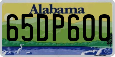 AL license plate 65DP600
