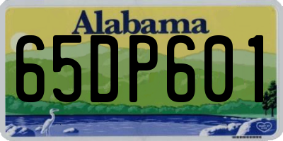 AL license plate 65DP601