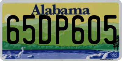 AL license plate 65DP605