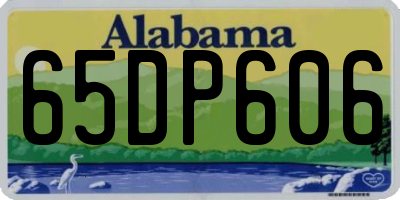 AL license plate 65DP606