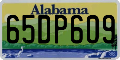 AL license plate 65DP609
