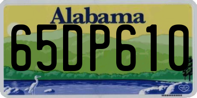 AL license plate 65DP610