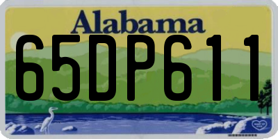 AL license plate 65DP611