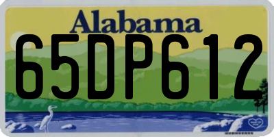 AL license plate 65DP612