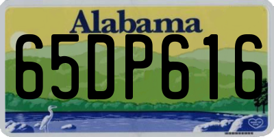 AL license plate 65DP616