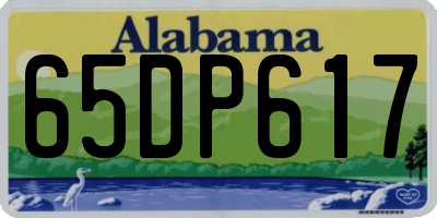 AL license plate 65DP617