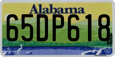 AL license plate 65DP618