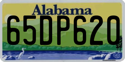 AL license plate 65DP620