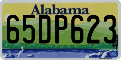 AL license plate 65DP623