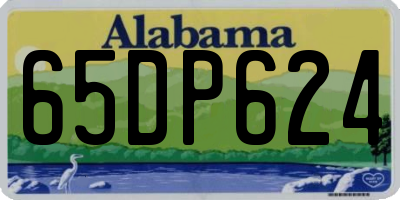 AL license plate 65DP624