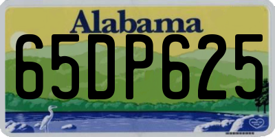 AL license plate 65DP625