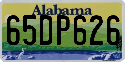 AL license plate 65DP626