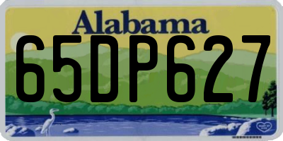 AL license plate 65DP627
