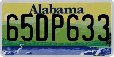 AL license plate 65DP633