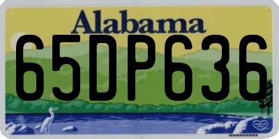 AL license plate 65DP636