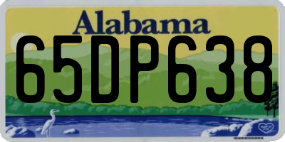 AL license plate 65DP638
