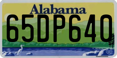 AL license plate 65DP640